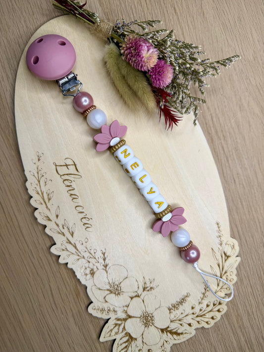 Attache tétine double fantaisie